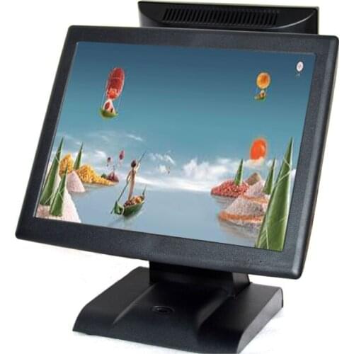 Commercail POS system for retailers lottery wholesales POS machine dual screen POS terminal fanless Cash Register Cashier