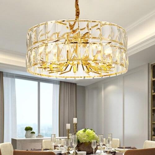 New Post modern Chandelier Atmosphere Light luxury Crystal lamp Fashion Model room Living room Led Lamps and lanterns Home