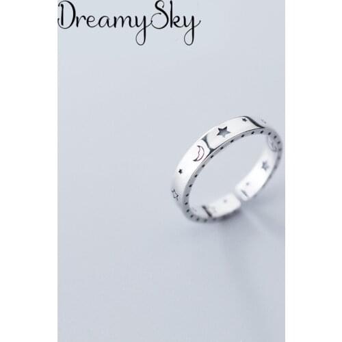 New Charming Moon Star Finger Ring for Women Vintage Boho Knuckle Party Rings Gothic Punk Jewelry Gifts for Girls 2020