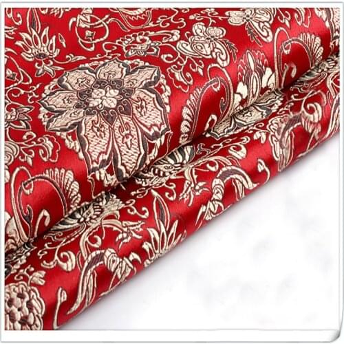Brocade Fabric Damask Jacquard America style Apparel Costume Upholstery Furnishing Curtain DIY Clothing Material by meter