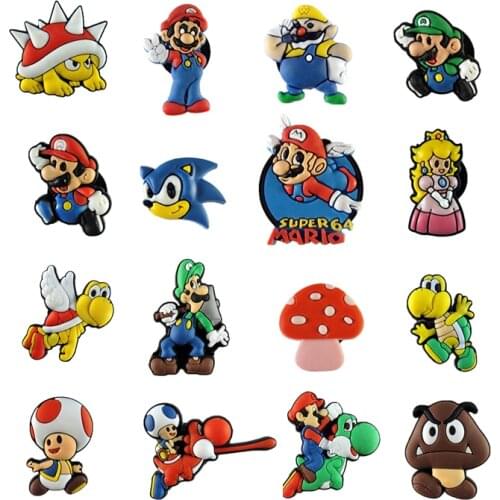 Single Sale 1pc PVC Shoe Charms,Shoe Buckles Accessories Fit Bands Bracelets Croc JIBZ,Kids Party X-mas Gifts