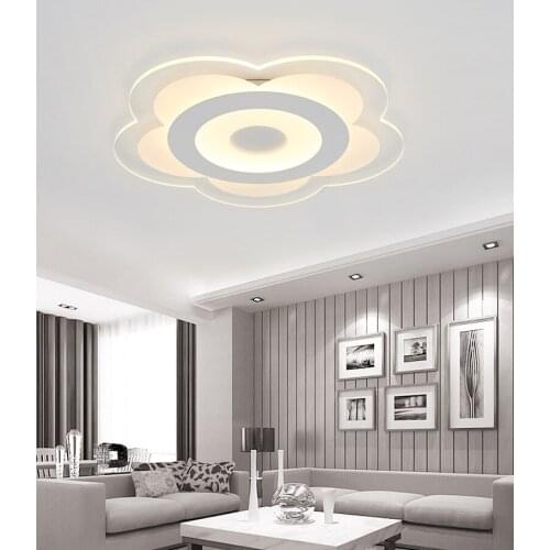 Post-modern simple lamp led ceiling lamp bedroom lamp round warm romantic intelligent remote control