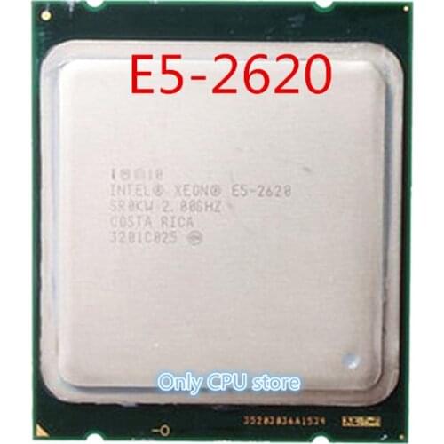 Intel Xeon CPU E5-2620 e5 2620 SR0KW 2.0GHz 6-Core 15M LGA2011 E5 2620 processor can work
