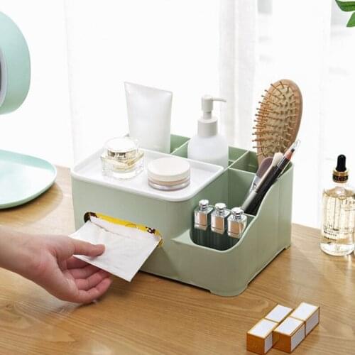 Hot Multi Style Jewelry Box For Cosmetics Girl Makeup Organizer Box Stationery Tissue Storage Containers Office Tool
