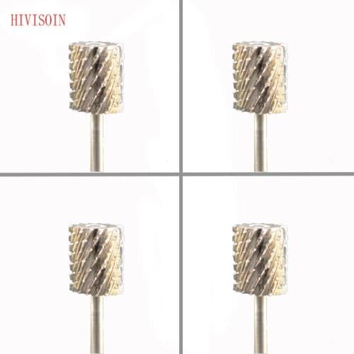 HIVISOIN Carbide Nail Drill Bit - Big Barrel Bit C (Silver)