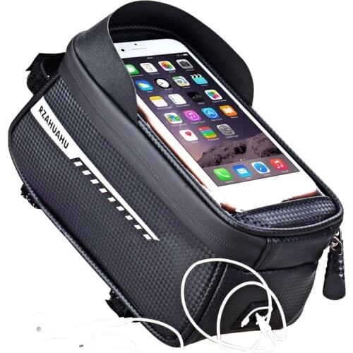 Top Tube Bike Bag Front Frame Bag Handlebar Phone Mount Pack
