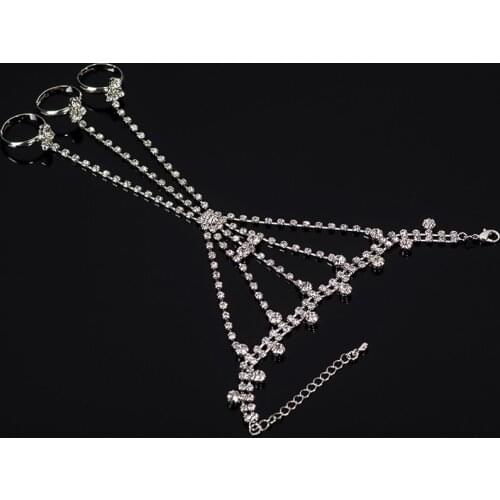 Bangles high quality girl gift bead bracelet Jewelry YFJEWE Rhinestone New women fashion chain charm bracelets #B104