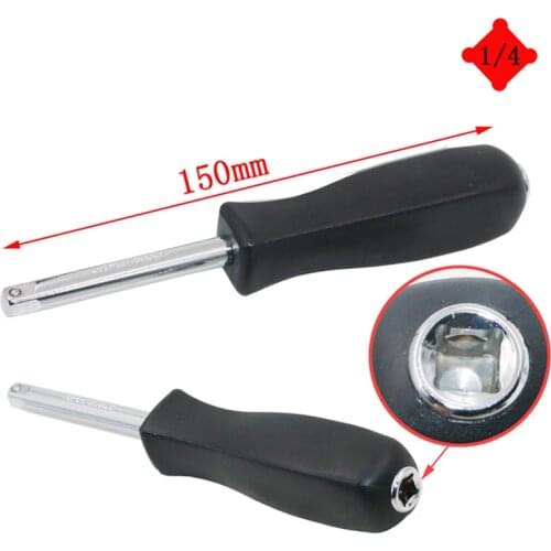 1/4" Dr Spinner Handle 6 Inch 150mm Socket Driver Chrome Vanadium Steel Socket Wrench for 1/4" Socket Tool Set
