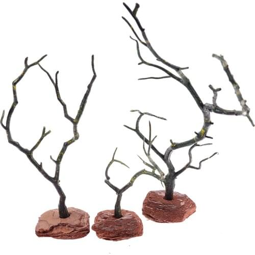 1Pc Zen Garden Plastic Dry Tree Decor Ornament Sand Tray Miniatures Model Home Decoration