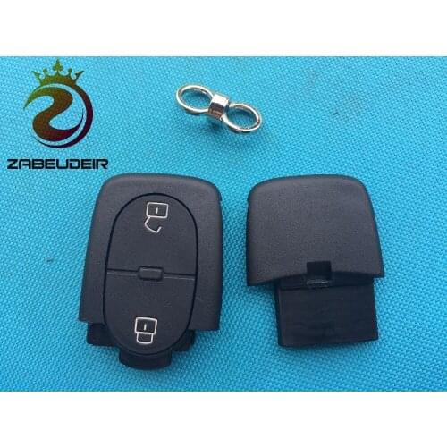 1pcs of new Replacement 2 button Key Case blank For Audi A2 A3 A4 A6 A8 TT flip key shell fits to 2032 battery no logo
