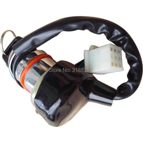 6 Wire Key Ignition Switch for ATV Scooter Set 50 110 150 250cc Moped KS15 GY6 KS08
