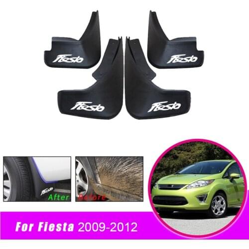 Mud FlapsCar Front Rear Fender Splash Guard Mudguards Mudflaps for Ford Fiesta Sedan 2009 2010 2011 2012