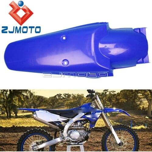 Blue ABS Rear Fender Off Road Tail Plastic Mudguards Protector Universal for YAMAHA YZ YZF WR TTR 50 85 110 125 250 450