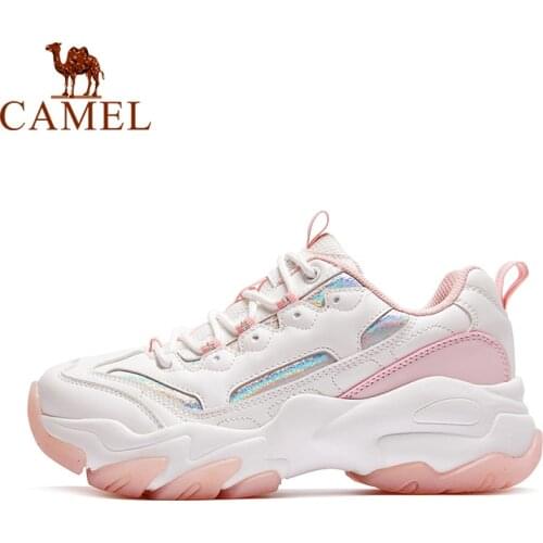 CAMEL Official Original Women Thick Soled Chunky Sneakers Womens Autumn Winter Fashion Casual Shoes Female Leisure Sports Shoes
