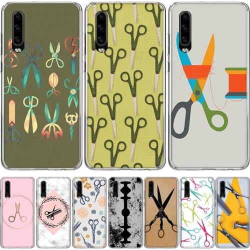 Hair Stylist Scissors Brush switch Novelty Phone Case for Huawei P30 P40 P20 P10 Mate 20 10 30 Lite Pro P Smart Z Plus + Art Lux