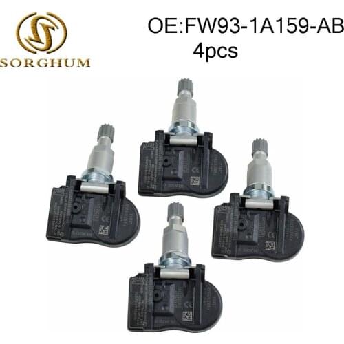 4pcs FW93-1A159-AB FW931A159AB OEM TPMS Tire Pressure Sensor 433Mhz for Jaguar Land Rover Mazda