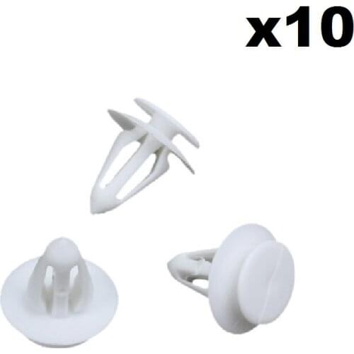 FOR FORVW SHARAN INTERIOR DOOR TRIM PANEL CLIPS X10-WHITE Plastic Clips