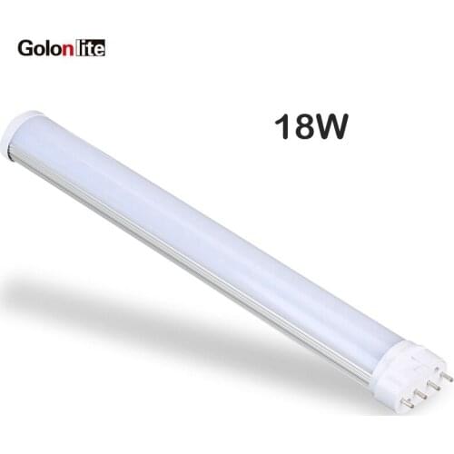 Golonlite 4 pin 2g11 base led 18W replace 36W PLL lamp 417m CE 12W 9W led 2g11/4 p tube light Factory RA80 3 years warranty