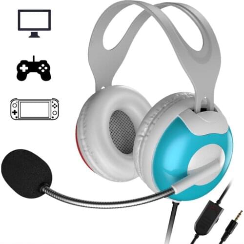 Gaming Headphones Wired Game Headset Noise Canceling Earphone with Microphone Volume Control for PC Laptop Smart Phone