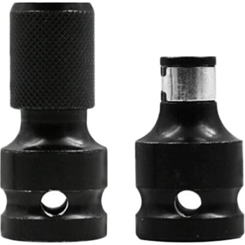 Kit Drill Bit Chuck Adapters 1/2 Square Drive To 1/4 Hex Shank Quick Release