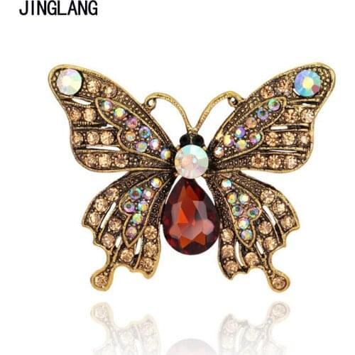 JINGLANG Butterfly Brooches For Clothes