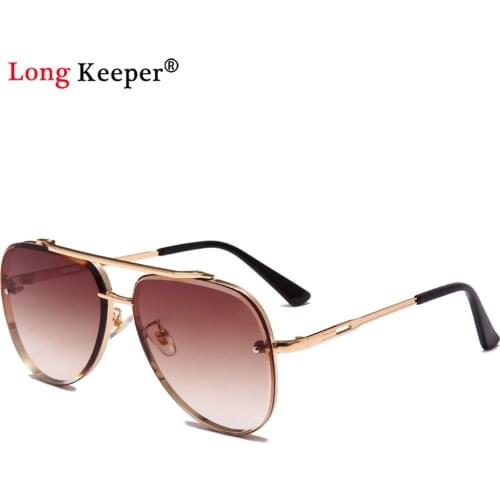 Classic Pilot Sunglasses for Women Men Vintage Mirror lens Brown Gradient oculos de sol UV400 Protection Male Driving Goggles