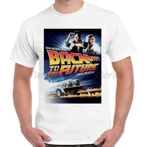 Back to The Future Poster Cool Vintage Retro T Shirt men white tshirt summer tee-shirt plus size 4XL 5XL drop shipping