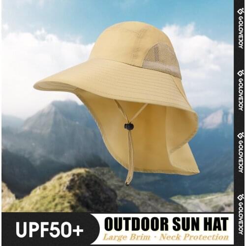 Summer Outdoor Fishierman Bucket Hat Unisex Professional Neck Guard Shawl Sunshade Bucket Hat Big Brim Topee Hiking Fishing Caps
