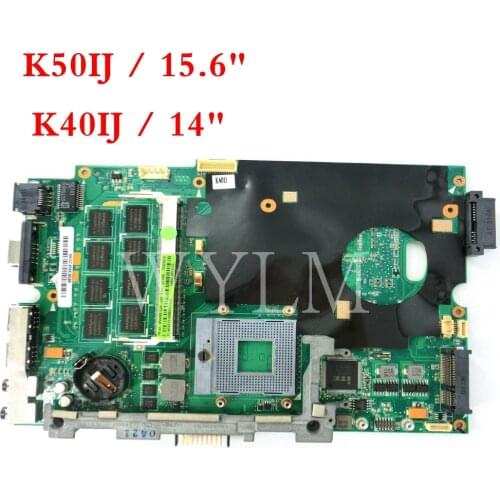 K50IJ motherboard For ASUS X5DIJ X8AIJ K50IJ K40IJ Laptop mainboard 60-NVKMB1000-C03 14"or15" REV2.1 100% Tested