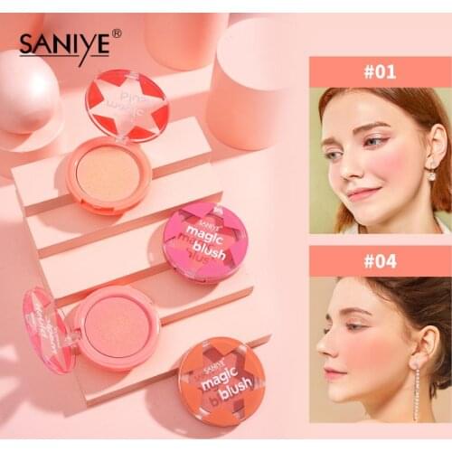 4 Colors Face Mineral Pigment Blusher Powder Brozer Cosmestics Professional Palette Blush Contour Shadow Facial Makeup TSLM1
