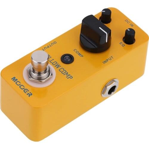 Mooer Compressor Effects Synthesizer Guitar Effect Pedal Footswitch Electric Processor Mcs2 Yellow Comp Effector Compression