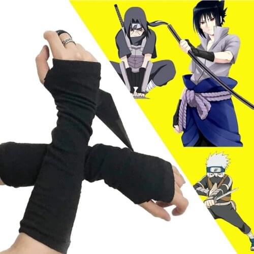 New Fashion Anime Hokage Breathable Sun Protection Glove Cosplay Unisex Ninja Mitten Oversleeve Fashion Uzumaki Warm Gloves