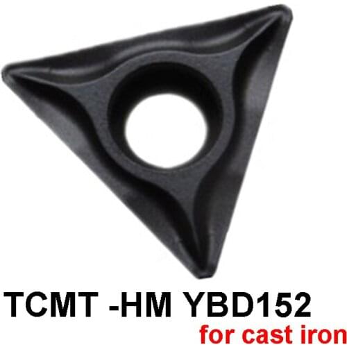 Original TCMT090204 TCMT110204 TCMT110208 TCMT16T304 TCMT16T308 HM YBD152 Carbide Inserts for Cast Iron TCMT 090204 110204 Lathe