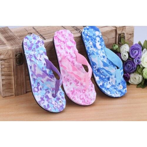 Beach Flip Flops Fashion Camouflage Water Shoes Women Summer Slippers Shoe Unisex Lovers Couples Outside Sandals Pantufas