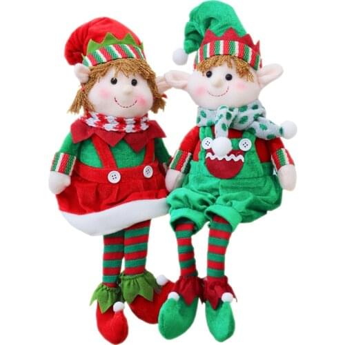 Plush Elf Elves Dolls Toy Merry Christmas Elf Doll Toys New Year Gifts Christmas Tree Ornaments Xmas Decor Plush Wall Stuff