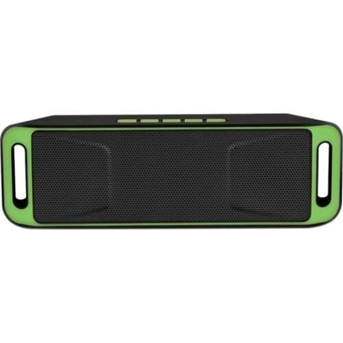 Portable Wireless Bluetooth Speaker TF USB FM Radio Built-in Microphone Dual Speaker Subwoofer
