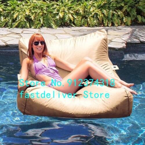 Dropshipping Memory polyester Giant Puff Bean Bag Cover filling Living Room Chairs Bean Bag Sofa cover