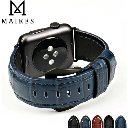 Watch accessories watchband genuine leather watch strap for Apple Watch 4 Band 44mm 40mm 38mm 42mm iwatch 5 4 3 2 1 wristband