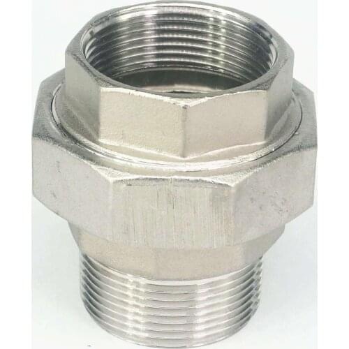 1-1/2" BSP Female To Male 304 Stainless Socket Union Pipe Fitting Connector