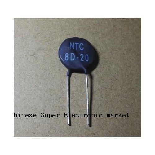 10PCS The NTC thermistor 8D-20