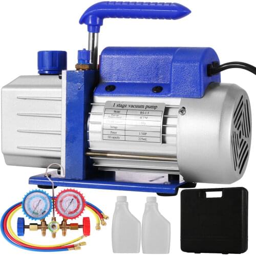 4CFM vacuum pump vacuum pump manifold air conditioning system 1 stage 5PA 1440RPM
