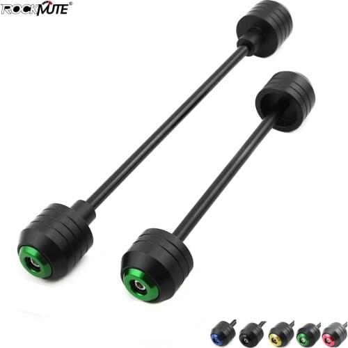 Front Rear Wheel Protector For KAWASAKI ZX-10 2008-2009 Motorcycle POM Circle Decoration Axle Fork Crash Sliders