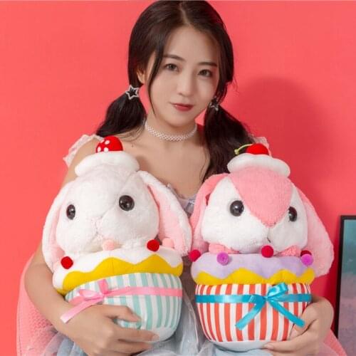 1Pc 40/48CM Cute Stuffed Rabbit Plush Toys Soft Cake Bunny Doll Baby Sleep Pillow Cushion Kids Girl Birthday Christmas Gift