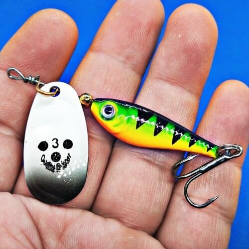 1PCS Rotating Metal Spinner Fishing Lure Hard Bait11g15g20g Artificial Bait Wobblers Fishing Bait Carp Bass Pike Fishing Tackle