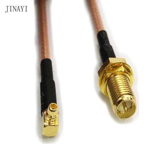 10pcs RP-SMA Female to MMCX Male Right Angle Connector RF Pigtail Cable RG316 10cm 15cm 20cm 30cm 50cm