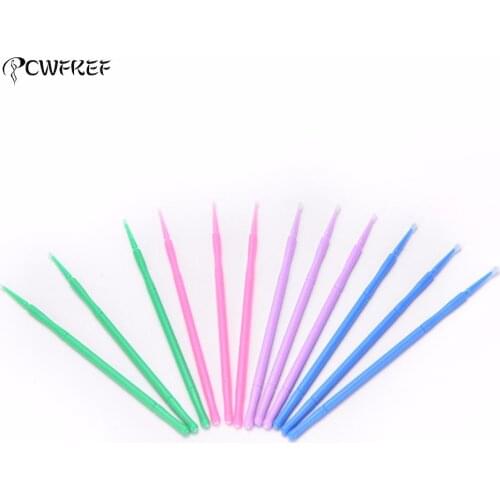 100Pcs Durable Micro Disposable Eyelash Extension Individual Applicators Mascara Brush For Women Girls