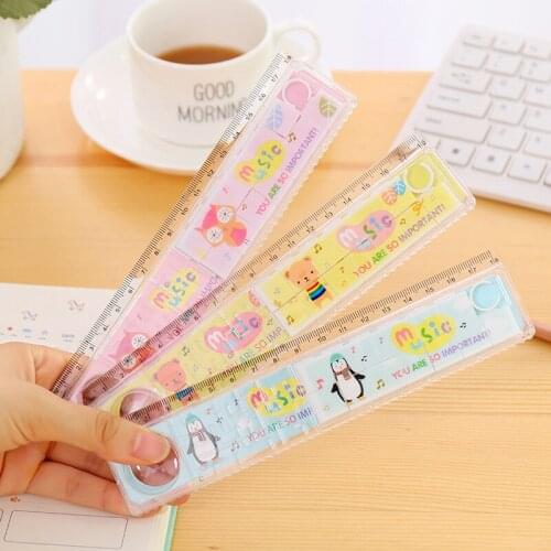 20pcs Cute Bear Owl Penguin Ruler Multi-function Puzzle Maze Rulers for Patchwork Kawaii Accessories School Supplies Kids Gift