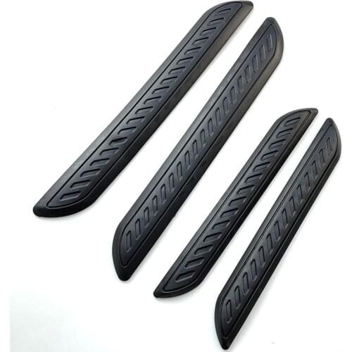 4pcs 40.7 x 5.2cm Car Bumper Protector Corner Guard Anti-Scratch Strips Sticker Protection Body Protector Rubber Sticker