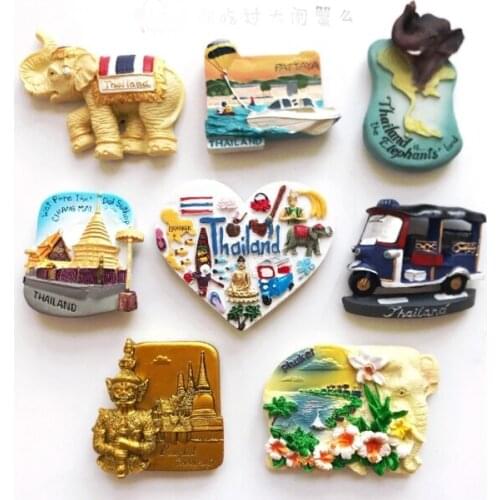 6 pieces / lot)World souvenirs resin refrigerator