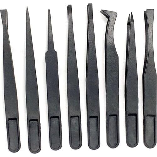 8 Pcs Epoxy Resin Mold Anti-static Tweezers Set Nail Art DIY Picking Tools for DIY Crafts Jewelry Making